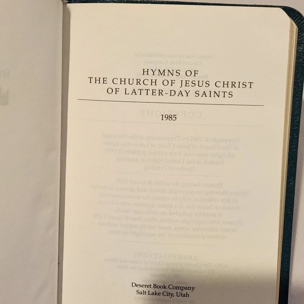 1985 LDS Hymns Pocket Edition Church of Jesus Christ Mormon